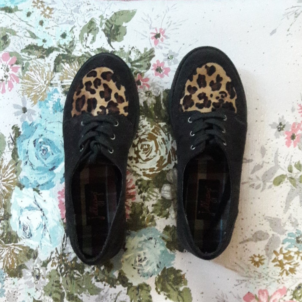 Leopard print Oxford loafers
